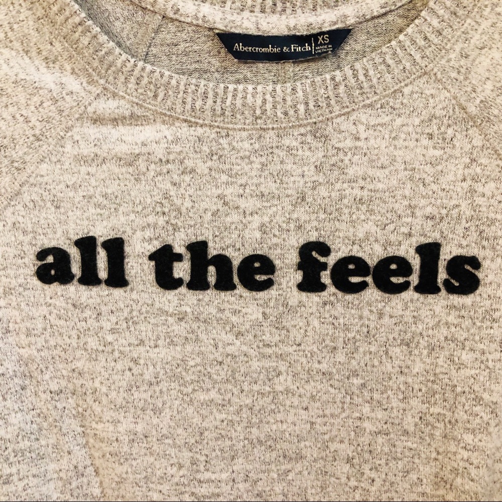 Abercrombie & Fitch heather gray sweater